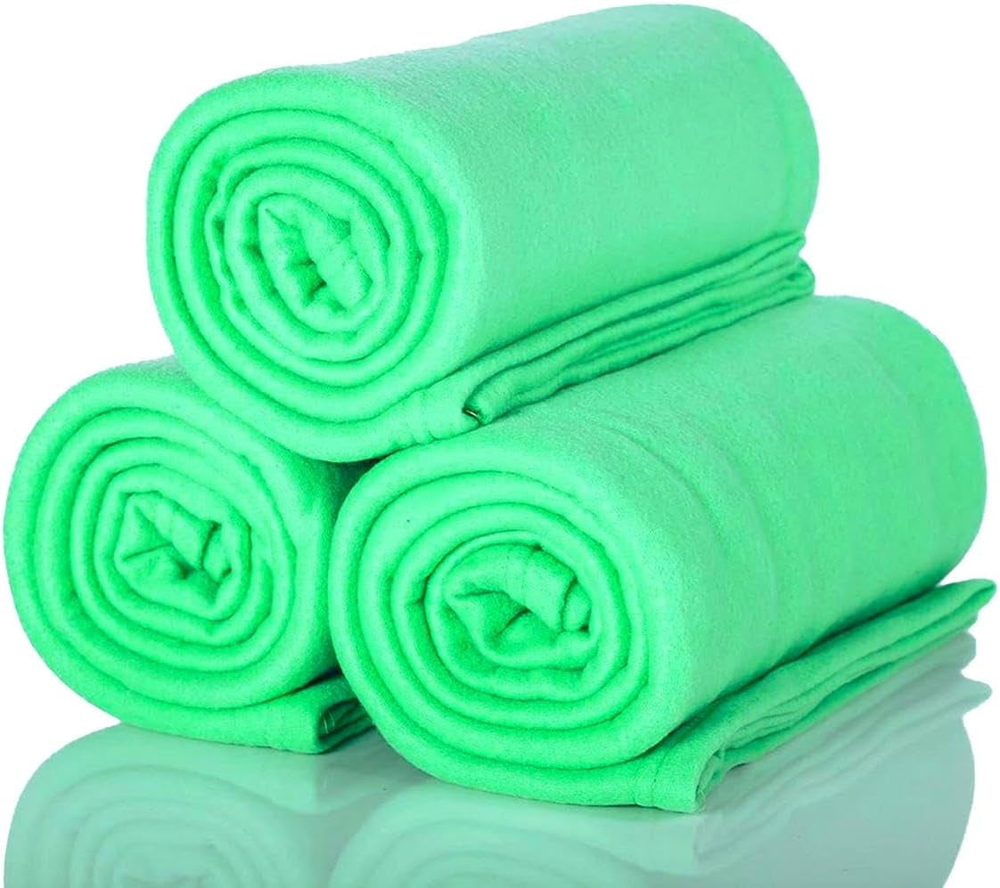 ALCLEAR 3 bucăți Oeko Tex pături fleece, culoare: antracit, dimensiuni mari 130X160 Cm, peste 200 G/M2, canapea pătură canapea pătură pătură living pătură, picnic pătură canapea arunca pătură Paturi si Cuverturi Besuche den ALCLEAR-Store Verde mentă 3 bucăți 130X160 Cm