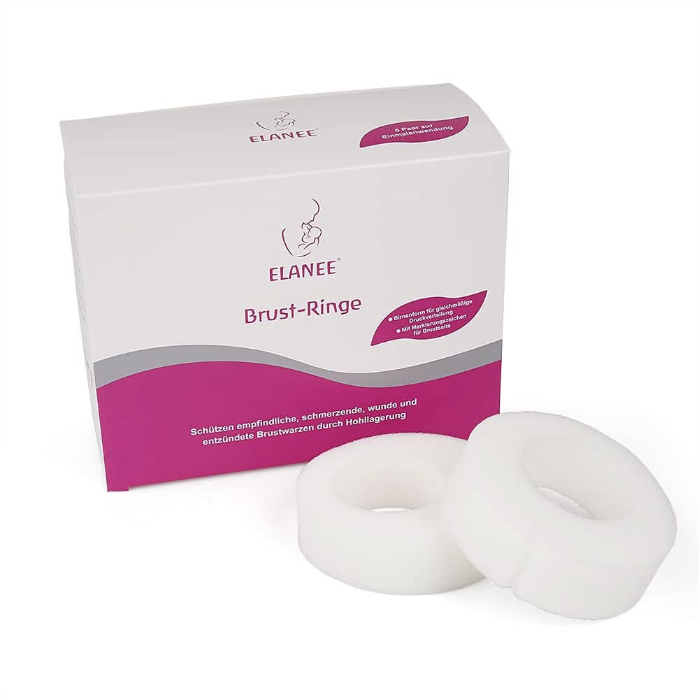ELANEE Brust-Ringe, Schutz Der Brustwarze Bh-Kontakt Durch Hohllagerung, Ideal Bei Wunden, Entzündeten Brustwarzen Durch Stillen, 10 Stück (222-00) Tilbehør Mad og Amning Bebe Naty Shop 10 Stück (1Er Pakke)