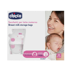 Chicco mælkepose med 30 stykker, Lækagesikker, 250 ml Tilbehør Mad og Amning Bebe Naty Shop