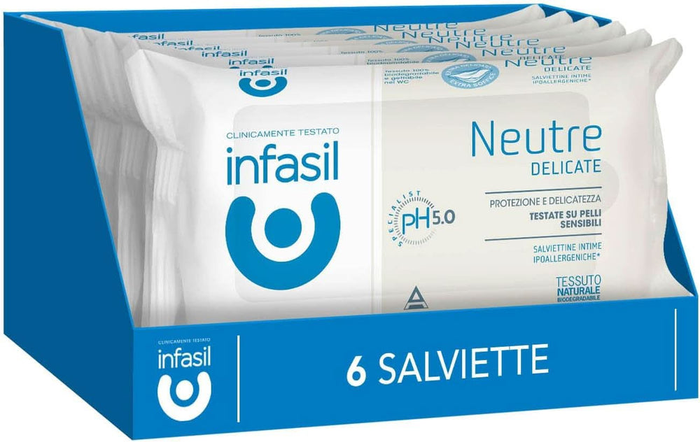 Infasil Intimate, neutrale 11 pakker Baby Wet Wipes Naty Shop