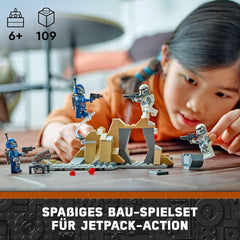 LEGO Star Wars: Mandalorian Ambush on Mandalore Battle Pack, Adventure Building Legetøj til børn, Collectible Action Set, Gaveidé til drenge og piger 75373 Byggesæt Besuche den LEGO-Store