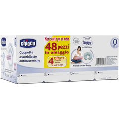 Chicco beskyttende puder til brystvorter, antibakteriel, 4 uger, 120 stk. Tilbehør Mad og amning Bebe Naty Shop