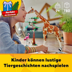 LEGO Creator 3In1 Animal Safari, kreativt sæt med dyrefigurer, 3 byggemuligheder: Legetøjsgiraf, gazelle og løve, legetøjsdyr til piger og drenge, naturgave til børn i alderen 9+ 31150 Byggesæt Beuche den LEGO-Store