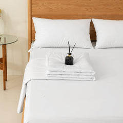 Good Nite Dobbeltdyne, 4,5 Tog, Sommerdyne, Dobbeltdyne, Hvid, Dyne, Polyester, Blød Og Let og Maskinvaskbar Med Hjørnebånd (Dobbeltseng 200 X 200 Cm) Tæpper og dyner Naty Shop