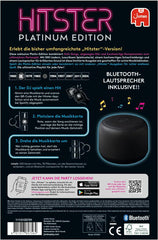 Hitster Platinum Edition – Festmusikspil med 500 sange fra pop, rock, hiphop, dans og mere, inklusive højttaler