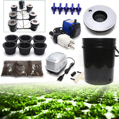 Hydroponic System DWC 5 Gallon Hydroponic Grow System Kit 20L x 7 spand Indendørs Hydroponic Grow System Multi Barrel Hydroponic Machine drypvandingssystem