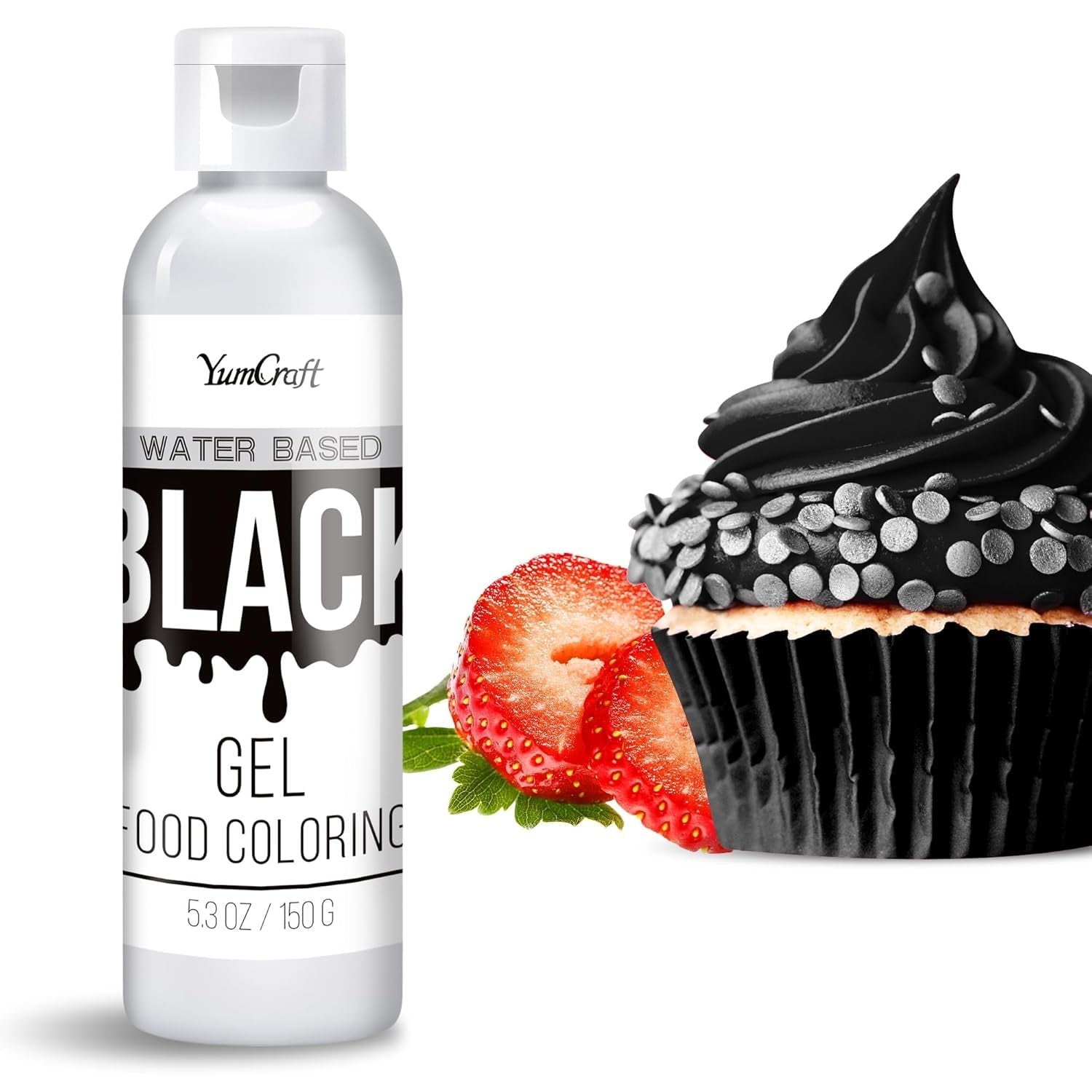 Colorant alimentar în gel - Colorant alimentar în gel foarte concentrat pentru prăjituri, copt, ouă de Paște, băuturi - Colorant alimentar fără zahăr pentru fondant, glazură, slime, decorarea torturilor (Red Velvet, 150G)