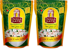 INDIA GATE Sella Basmati-ris, forkogt (fra Indien, fin langkornet), aromatiseret, bulkpakning - 1 pakke (1 x 1 kg)