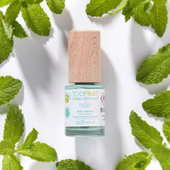 TOOFRUIT Kids Mint neglelak - vandbaseret, aftagelig, opløsningsmiddelfri, giftfri og sikker, 100 % vegansk, 10 ml