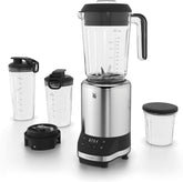WMF Kult Pro Multifunktionsmixer Hochleistungsmixer, 30.000 U/Min, Smoothie Maker, Standmixer, Ice-Crush Funktion, 4 Mixbeholdere Inkl. Togo-Verschluss Køkken Naty Shop