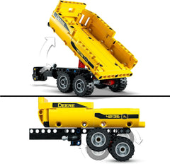 LEGO Technic John Deere 9620R 4WD traktor med tipvogn Klassisk landbrugslegetøj til børn Drenge og piger 8 år gammelt samlermodelsæt 42136 byggesæt Besuche den LEGO-Store
