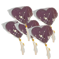 Decoratiune comestibila din zahar, isomalt, mov, 1 bucata Nati Shop