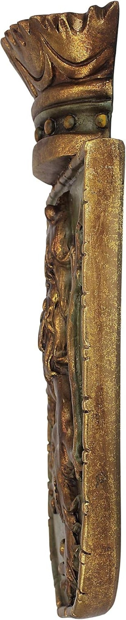 Design Toscano Scut medieval Leu vertical, sculptură murală Statuete si sculpturi Naty Shop