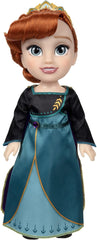 Păpușa Disney Frozen 2 Anna – o păpușă poziționabilă de 35 cm înălțime, într-o rochie la modă emblematică, cu blazonul Arendelle și o tiară pentru distracție suplimentară, pentru fetițe cu vârsta de 3 ani și peste