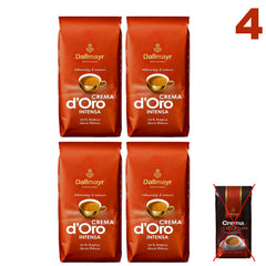 Crema d'Oro INTENSA Ganze Bohnen, 4x 1000g (4000g) - Kaffee von