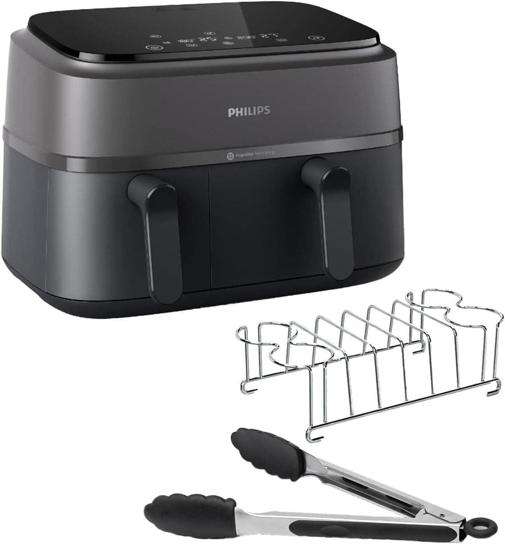 Philips Dual Basket Airfryer 3000-serien med morgenmadssæt, 9 liter, 2 skuffer Hvidevarer Naty Shop Standardtitel