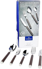 Villeroy And Boch Play Chokoladebrunt Bestik, til op til 6 personer, 30 stykker, rustfrit stål, brunt plastikhåndtag Køkken Naty Shop