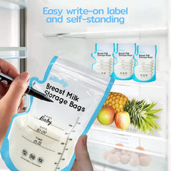 Edibaby, Tasker til modermælk, 100 stk., Steriliseret, uden BPA Tilbehør Mad og Amning Bebe Naty Shop