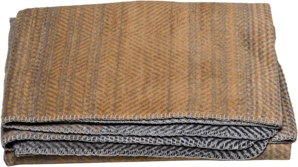 David Fussenegger Bomuldstæppe 150X200 cm Tæppe med farvegradientmønster Fluffy senge og tæpper David Fussenegger enkelt guld