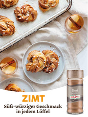 Kotányi Zimt gemahlen, würzig-süßer Geschmack, veredelt Milchreis, Gebäck, Desserter, Glas 80 ml