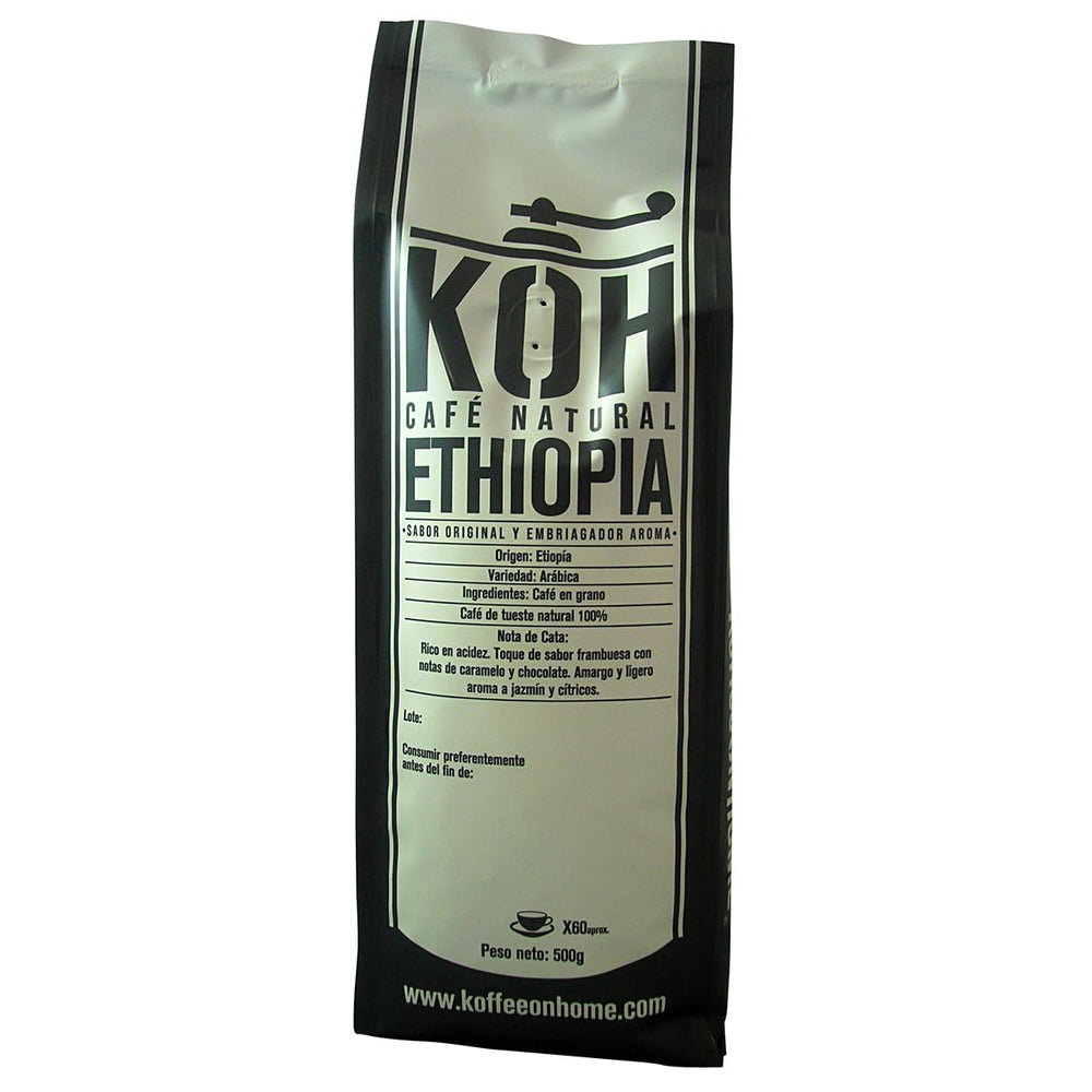 Äthiopien Arabica Kaffeebohnen – Natürliche Röstung – Premium 100 % Arabica – 500 g – Frischer Kaffee von höchster Qualität – ideal für Espresso oder Filter
