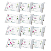 Babyservietter med talkum til følsom hud, alkoholfri, hudvenlig, pH 5,5, let duftende, 1200 Count (12 Pack)