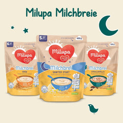 Terci de lapte Milupa Gentle Start - Terci pentru bebeluși fără gluten, fără ulei de palmier - fără conservanți și coloranți - din luna a 5-a Mama si Copilul Naty Shop