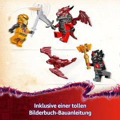 Ras og Arins LEGO NINJAGO Super Storm Flyer - Legetøj med drone, skydere, klinger og motorer - Inkl. 3 Ninja-rollespilsminifigurer - Byggesæt til drenge og piger fra 8 år 71833 Byggesæt Besuche den LEGO-Store