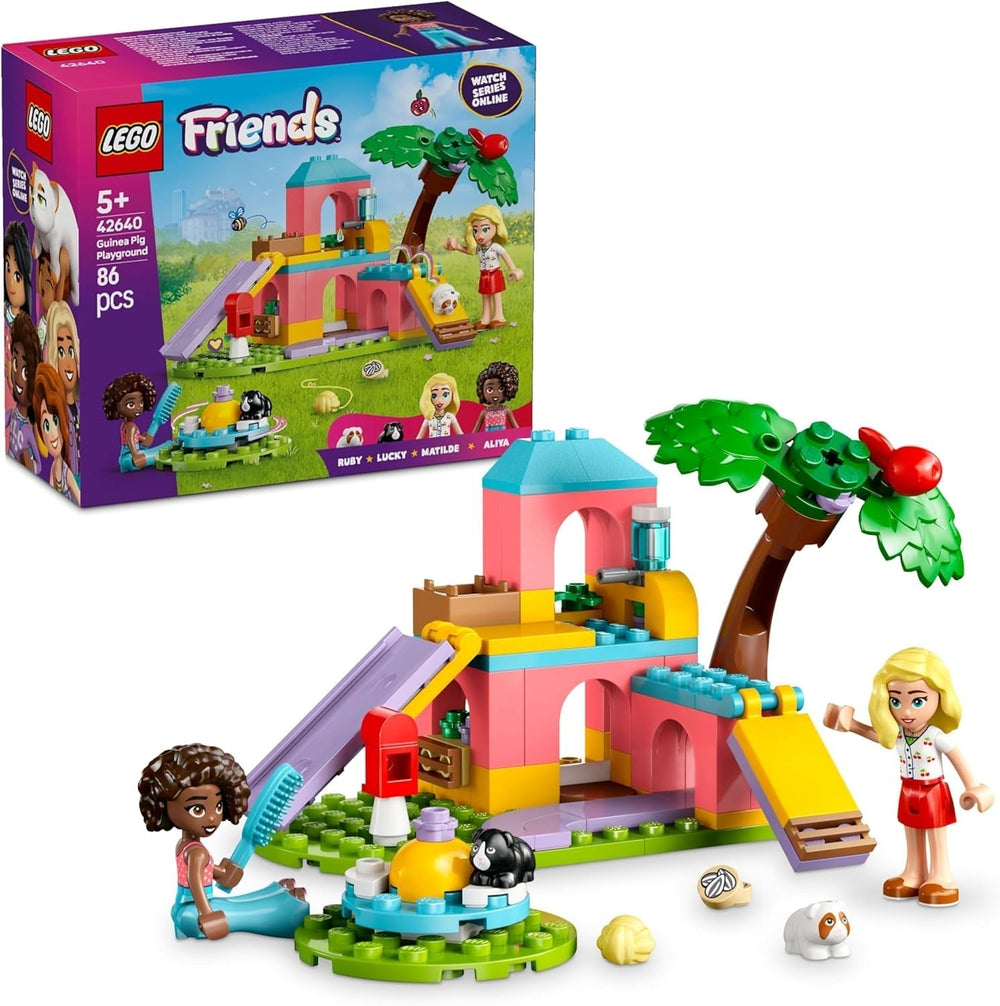 LEGO Friends Marsvin Legeplads Bygge- og Foregive Legesæt med 2 minifigurer og 2 Dyrelegetøj til piger 5+ Dyresæt 42640 Byggesæt Besuche den LEGO-Store Standardtitel