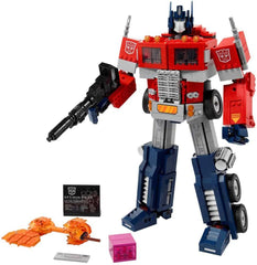 LEGO 10302 Ikoner Optimus Prime Sæt, 2-i-1 robotfigur- og modellastbil, Transformers Legetøjsmodelsæt til voksne, fødselsdags- eller julegave til mænd, kvinder, hende og ham byggesæt Besuche den LEGO-Store