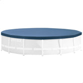 Prelată rotundă pentru piscină Intex 28031 - Prelată pentru piscină - Ø 366 cm - Pentru piscine cu cadru metalic și prismatic, Albastru închis