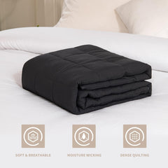 Pătură ponderată 150X200Cm 8Kg Pătură de relaxare adulți pentru a îmbunătăți somnul Pătură ponderată gri Paturi si Cuverturi Good Nite