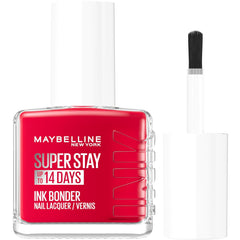 Maybelline New York Super Stay Ink Bonder 008 Passionate Red - langtidsholdbar neglelak til stærke negle og intens farve, 12,3 ml