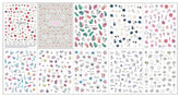 JMEOWIO Nagelsticker Frühling Blumen 10 Blatt Nail Art Sticker Selbstklebend Nagelaufkleber Buntes Sommer Blumen Dekoration Nageldesign Zubehör