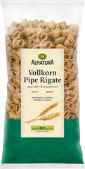 Paste integrale organice Pipe Rigate, vegane, 500 g