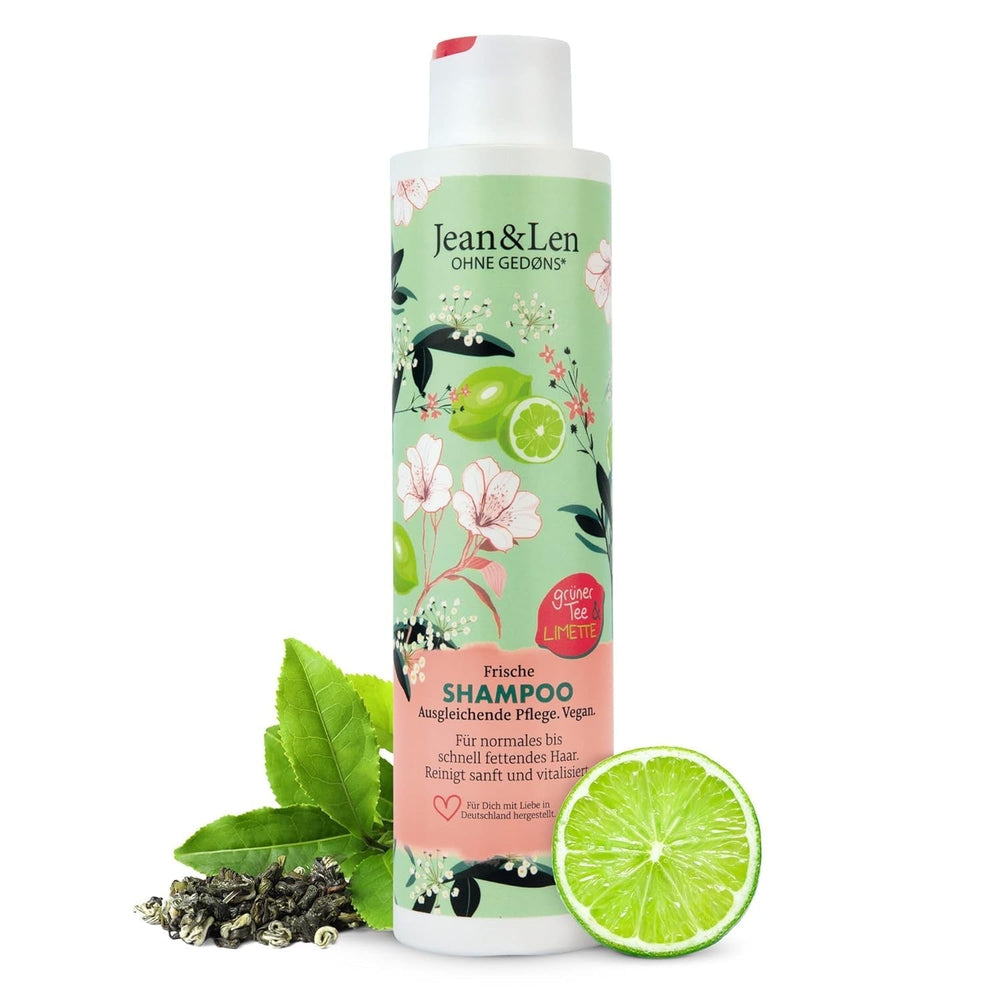 Jean & Len Green Tea & Lime fugtgivende shampoo, til normalt til fedtet hår, 300 ml Brusebad og bad Jean & Len Green Tea & Lime Standardtitel