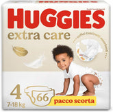 Huggies Extra Care bleer, str. 4 (8-16 kg), pakke med 66 bleer Mor og barn Naty Shop