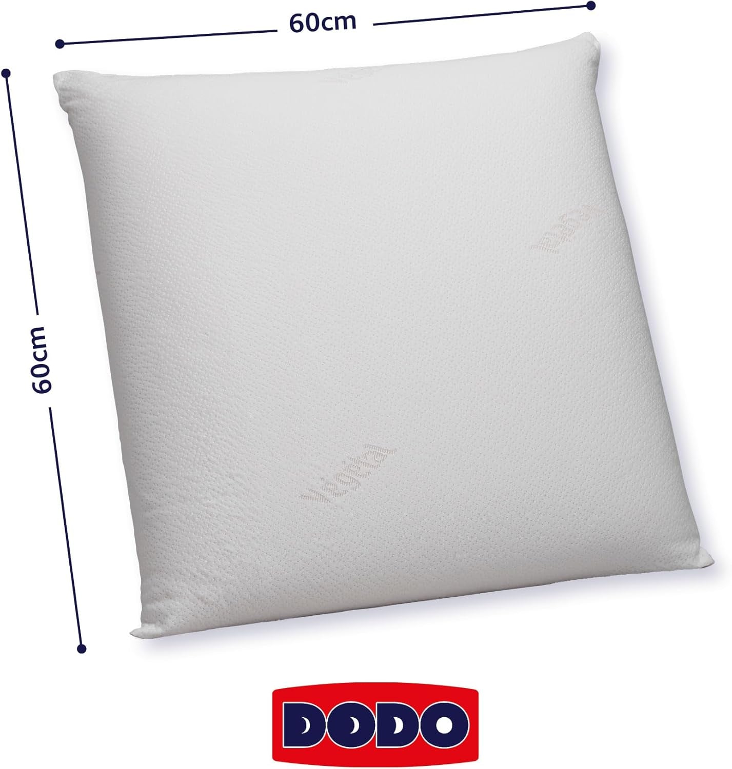 DODO Pernă ergonomică vegetală, 60 X 60 cm, alb Perne standard Naty Shop