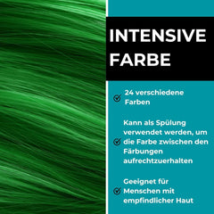 Vip's Prestige Be Extreme | Tonic semipermanent pentru păr 50 Wild Green | Pigment pur | Adaugă culoare părului vopsit sau cărunt | Rezultat temporar | Fără amoniac, fără parabeni, fără PPD Vopsea pentru par Naty Shop