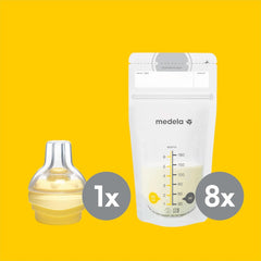 Medela Store & Feed Set | Sticle pentru depozitarea laptelui matern, tetină Calma, pungă pentru lapte matern | Fără Bpa Accesorii Hrana si Alaptare Bebe Naty Shop