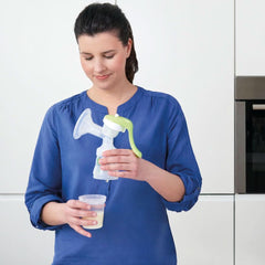 MAM Elektrisk og manuel brystpumpe 2 i 1, med 9 stimuleringsniveauer, indeholder 2 flasker, let start, grønt Tilbehør Mad og Amning Bebe Naty Shop