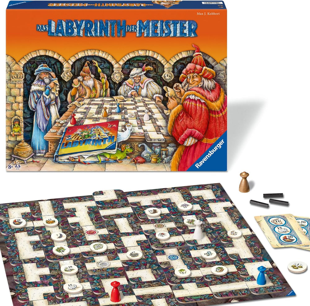 Ravensburger 22474 Maze Masters - Masterversionen af den skøre labyrint for 2-4 spillere fra 9 år og opefter
