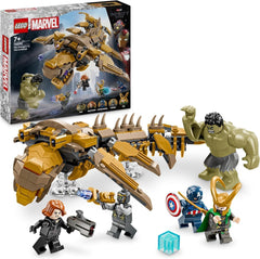 LEGO Marvel Avengers vs. Leviathan byggelegetøjssæt med Hulk og Captain America, Loki, Black Widow og Chitauri minifigurer, Avengers legesæt til drenge og piger 7+ 76290 Byggesæt Besuche den LEGO-Store Standard titel
