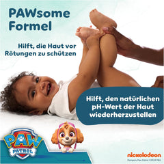 Pampers Harmony Aqua Babyservietter Paw Patrol 15 Pakke med 48 Servietter 720 Babyservietter hjælper med at genoprette hudens naturlige pH-balance Light Lotion 99% Vand