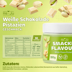 He-Ju, Pulver med hvid chokolade og pistacie smag, 250 gram Naty Shop Flavours