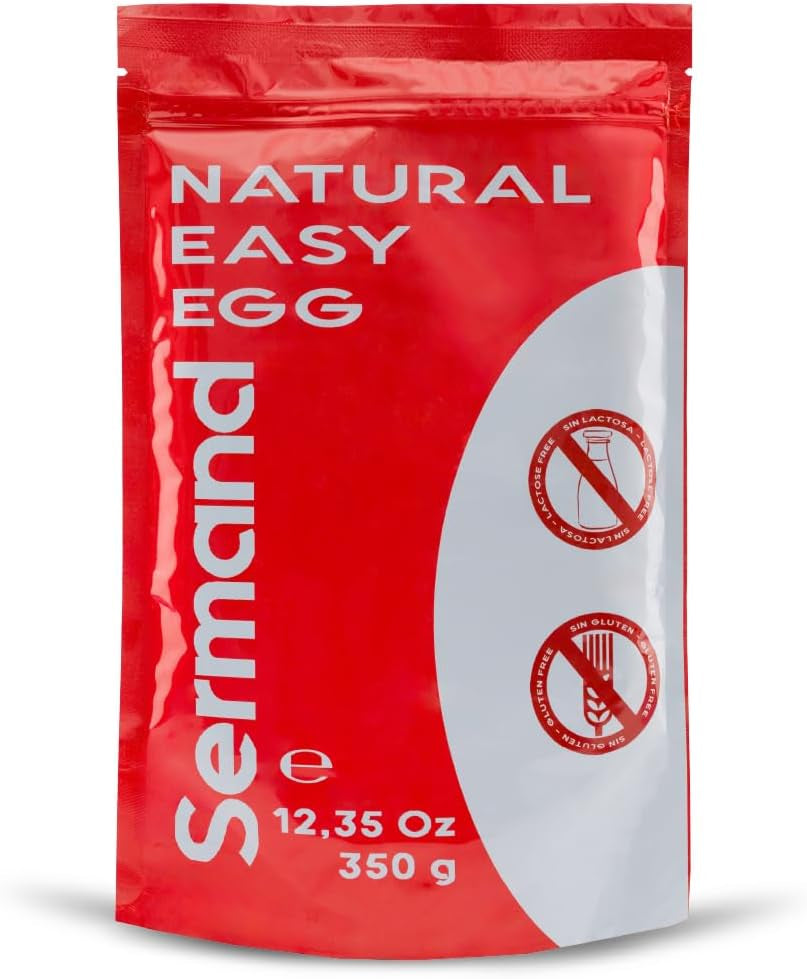 Eiklarpulver (350g) | Getrocknetes Eiklar Pulver | Eialbumin für Backen & Kochen | Ohne Zusatztoffe | Laktosefri Zip-Bag emballage