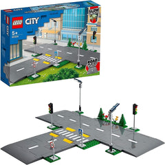 LEGO City vejkryds med trafiklys Byggesæt med glød-i-mørke-klodser 60304 Byggesæt Besuche den LEGO-Store Single