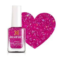 Oja pentru unghii BLUESKY Kids – Oja pentru unghii pentru copii, decojibilă, pe bază de apă, fără solvenți, ușor de îndepărtat, 5 ml (Disco Time)