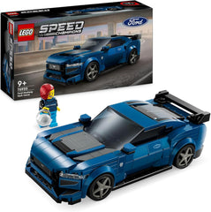LEGO Speed Champions Ford Mustang Dark Horse Sportsvogn Minifigurer Billegetøj til børn at bygge, lege og vise, Gave til drenge, piger og bilfans fra 9 år 76920 Byggesæt Besuche den LEGO-Store Singur
