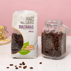 Maryland Sultanas, Tørrede rosiner, naturligt søde, uden tilsat sukker - ingen konserveringsmidler, 1 Kg Dehydrerede produkter Naty Shop